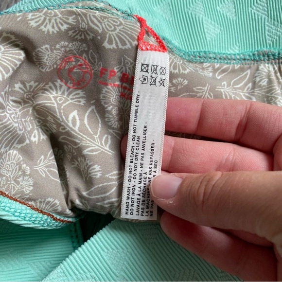 Free People Free-est Dylan High-Waist Bikini Bottoms Size Medium Turquoise - Picture 7 of 9